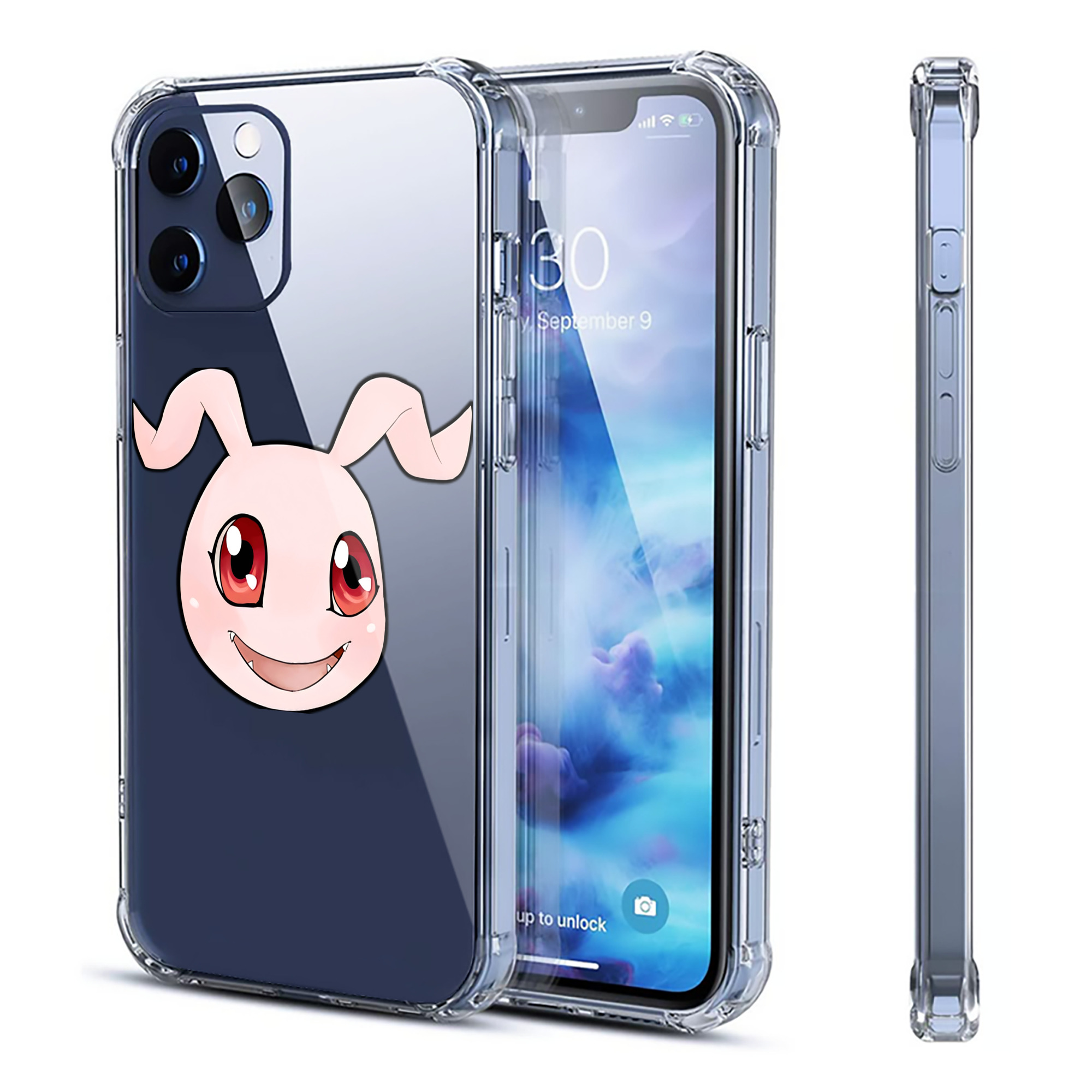 （画像用） Digimon デジタルモンスター/デジモン 【iPhone 12シリーズ対応】透明スマホケース（クリアソフトケース）